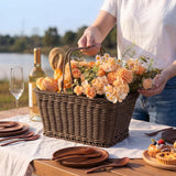 Wicker Basket for Bike, Brown