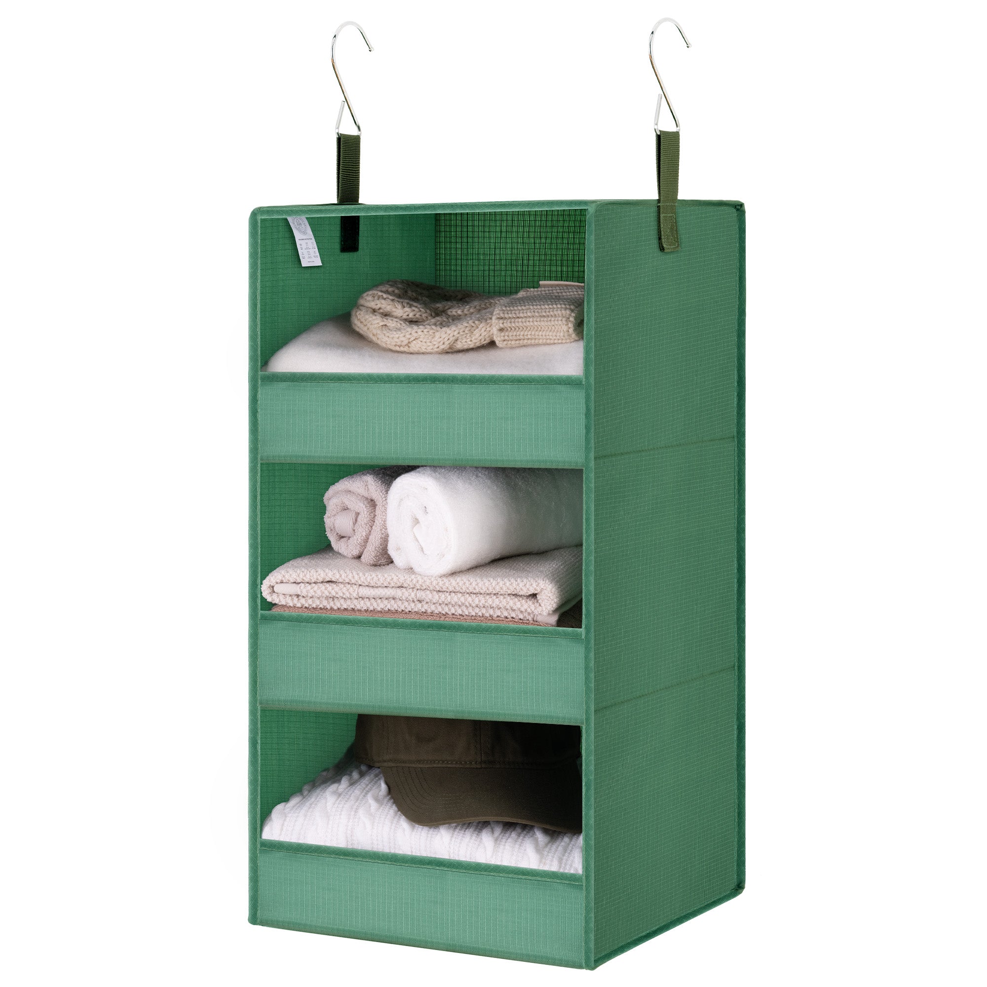 3-Shelf Collapsible Hanging Closet Organizer