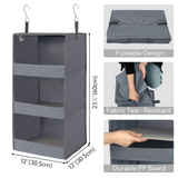 3-Shelf Foldable Hanging Shelves, 2 Pack