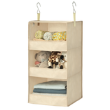 3-Shelf Collapsible Hanging Closet Organizer