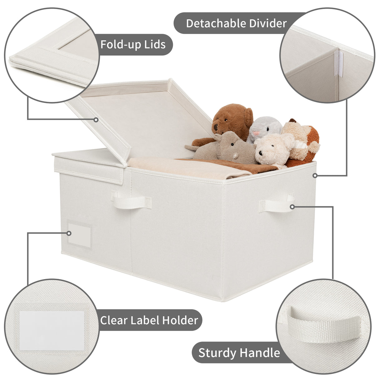 🍀Extra Large Storage Bin with Lid