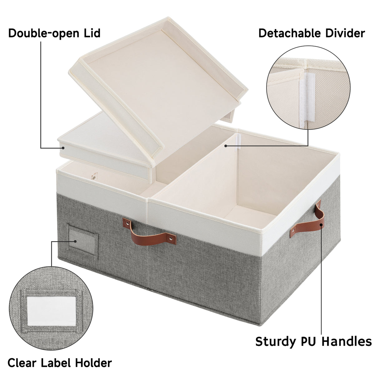 🍀Extra Large Storage Bin with Lid