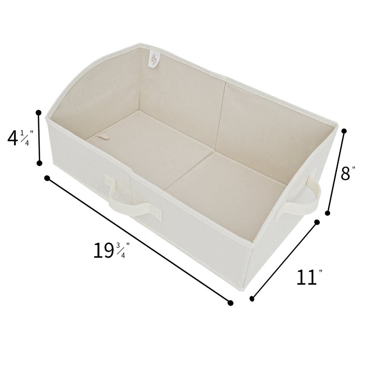 🍀Trapezoid Storage Baskets with Handles, Pack of 3