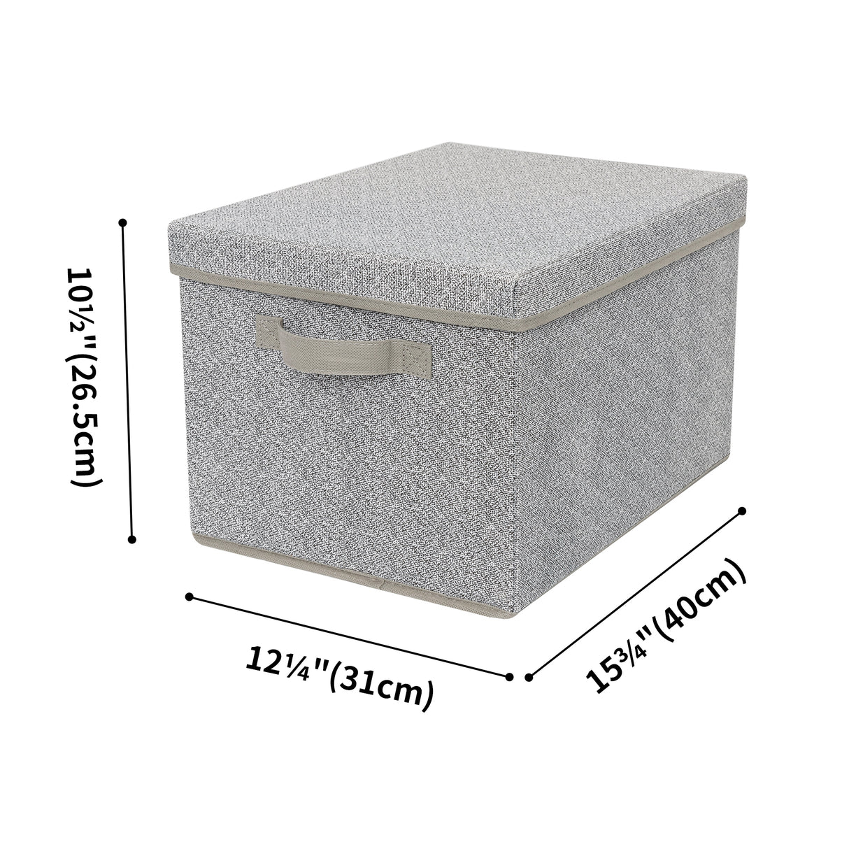 🍀Large Storage Bins with Lids, Pack of 3