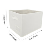 Lidless Fabric Storage Bin with Label Holder