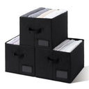 Lidless Fabric Storage Bin with Label Holder