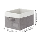 Granny's Colorful Series - 3 Pcs Fabric Storage Bins for 2 Sizes & 3 Color