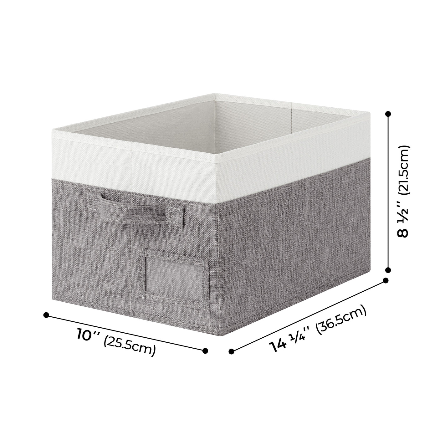 Granny's Colorful Series - 3 Pcs Fabric Storage Bins for 2 Sizes & 3 Color