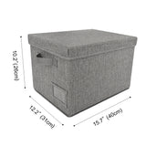 🍀Large Storage Bins with Lids, Pack of 3