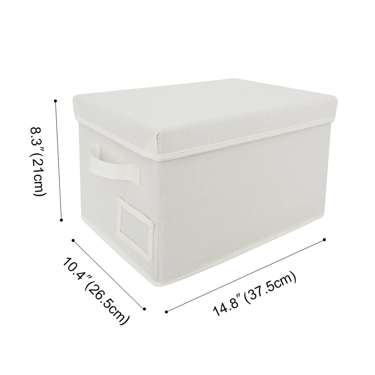 🍀Fabric Storage Bins with Lids, Pack of 3