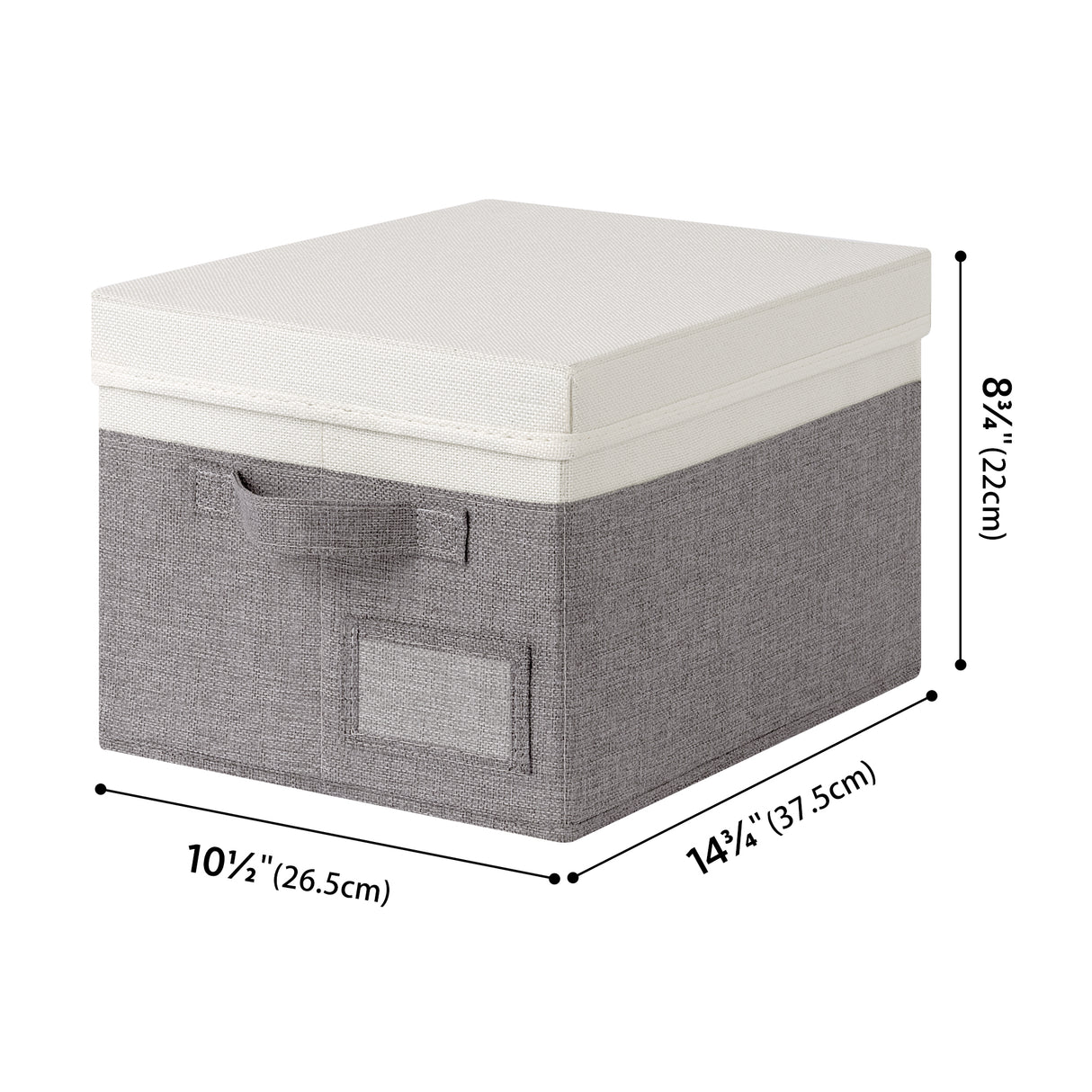 🍀Fabric Storage Bins with Lids for Organizing, Pack of 3