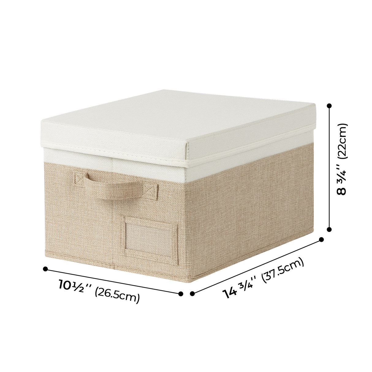 🍀Fabric Storage Bins with Lids for Organizing, Pack of 3