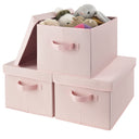 Fabric Storage Bins with Lids, 3 Pack
