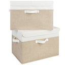 Extra Large 2-Pack Storage Bins with Lids & Holder