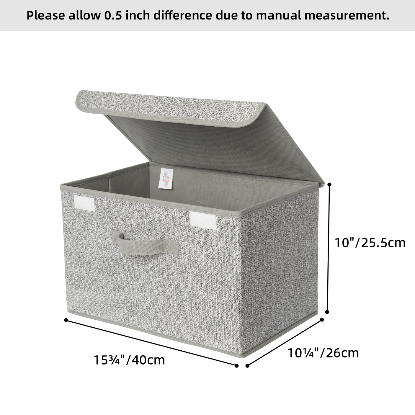 Storage Bins with Flip-up Lids