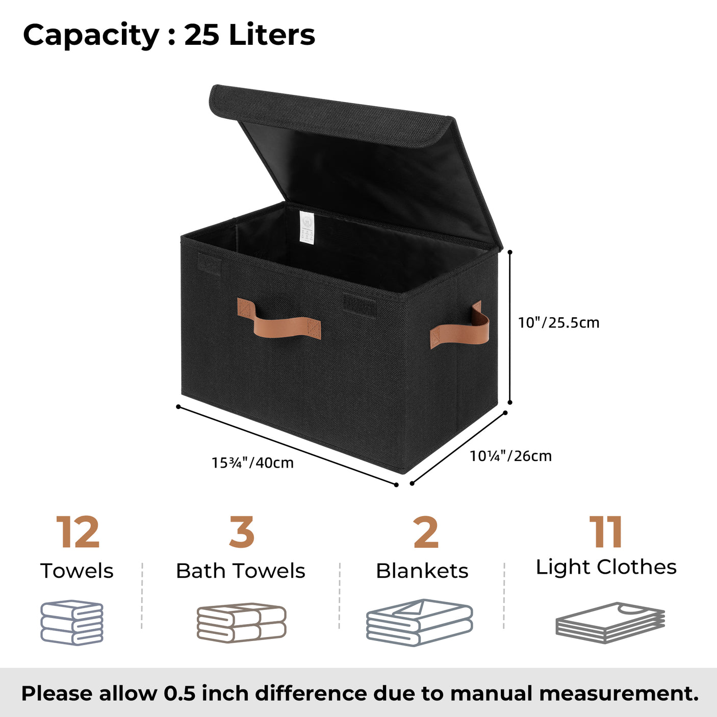 Storage Bins with Flip-up Lids
