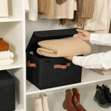 Storage Bins with Flip-up Lids