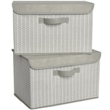 Storage Bins with Flip-up Lids