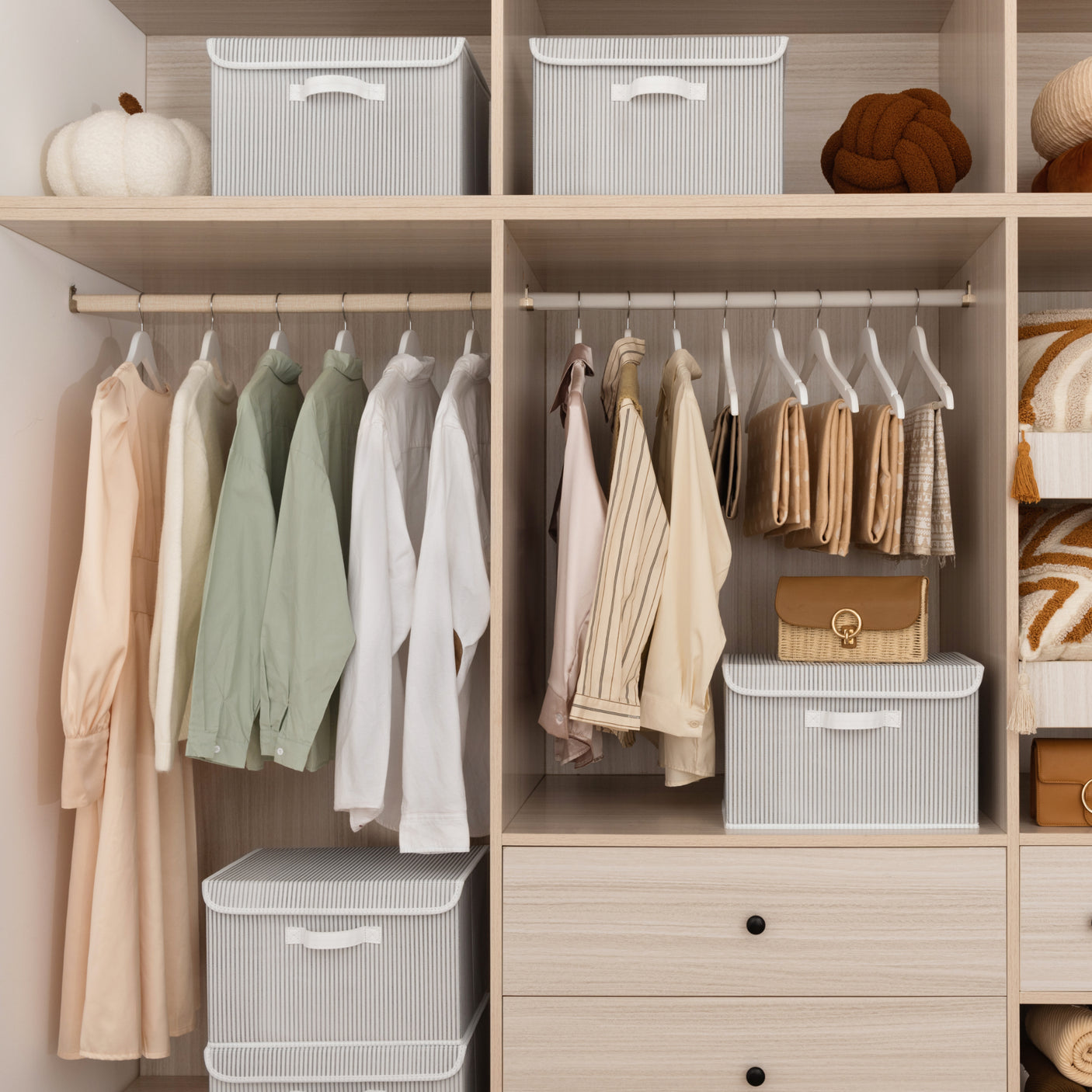 Storage Bins with Flip-up Lids