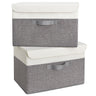 Storage Bins with Flip-up Lids