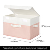 🍀Shelf Storage Bins with Lids, Pack of 2