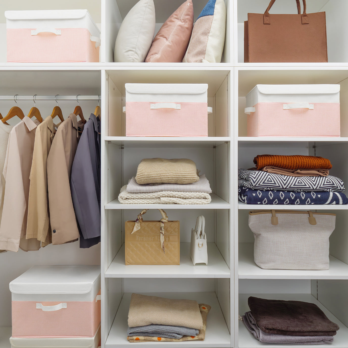 Storage Bins with Flip-up Lids