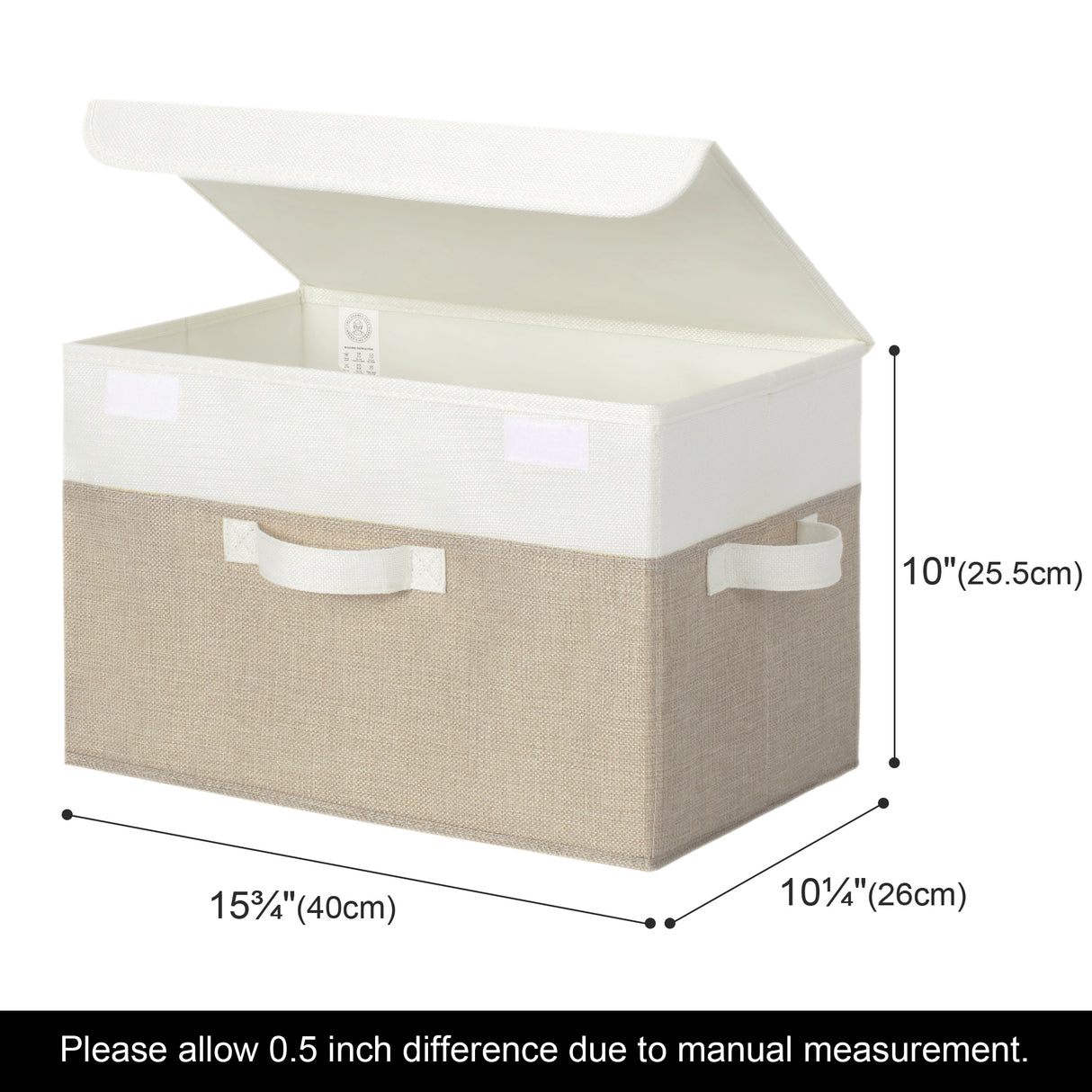 🍀Shelf Storage Bins with Lids, Pack of 2