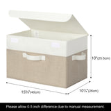 🍀Shelf Storage Bins with Lids, Pack of 2