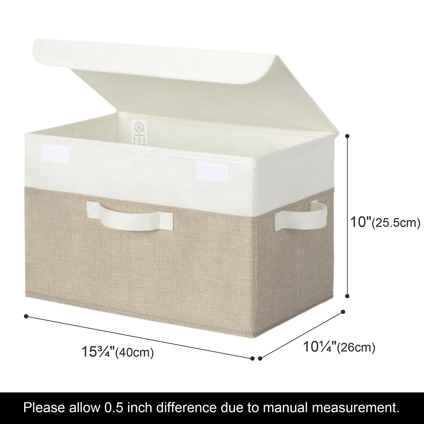 Storage Bins with Flip-up Lids