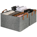 Storage Baskets with Metal Frame, 2 Pack