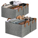 Fabric Storage Bins with Metal Frame, 4 Pack