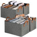 Fabric Storage Bins with Metal Frame, 4 Pack