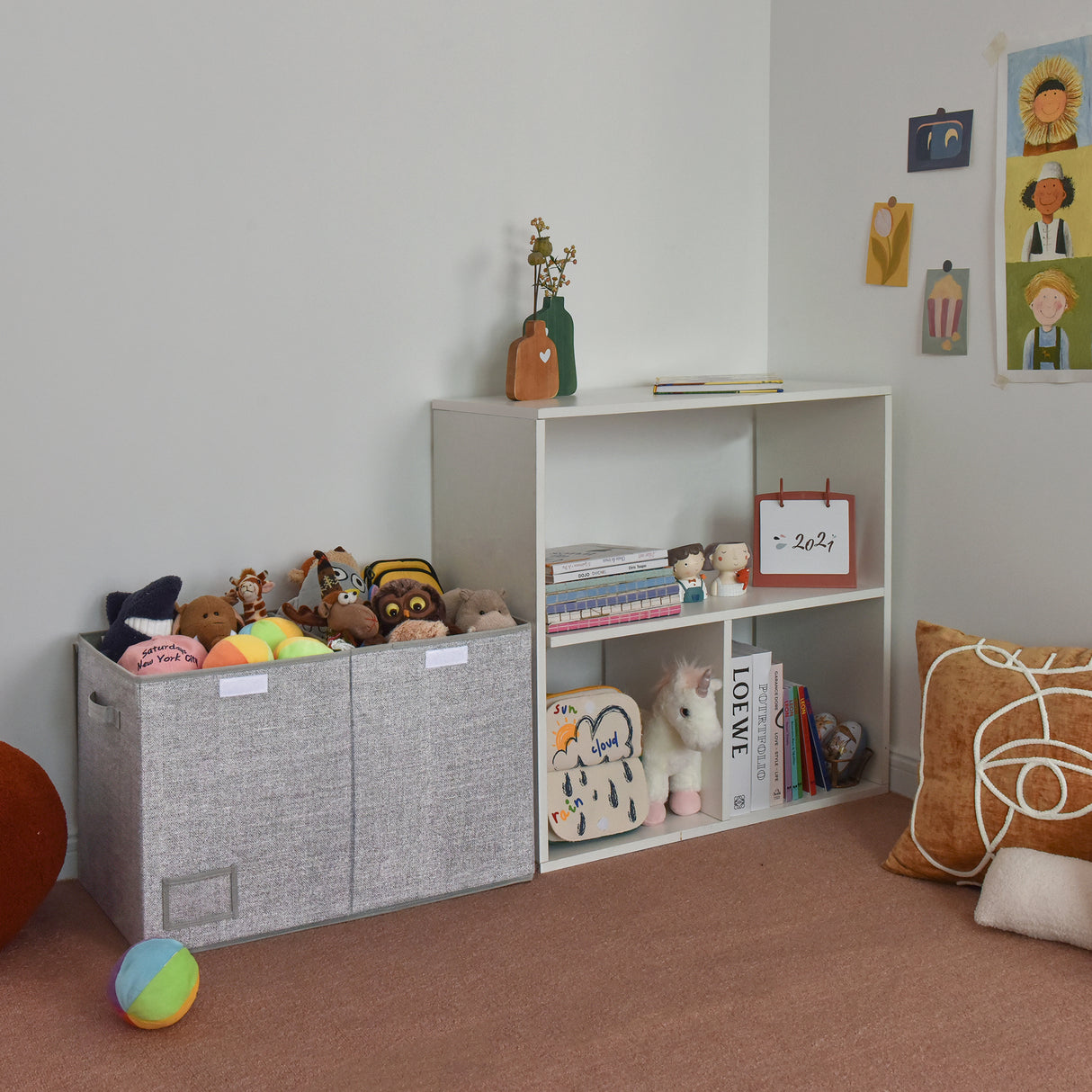 🍀Toy Storage Bins with Lids