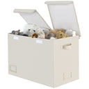 Large Storage Bins with Lids and Label Holder