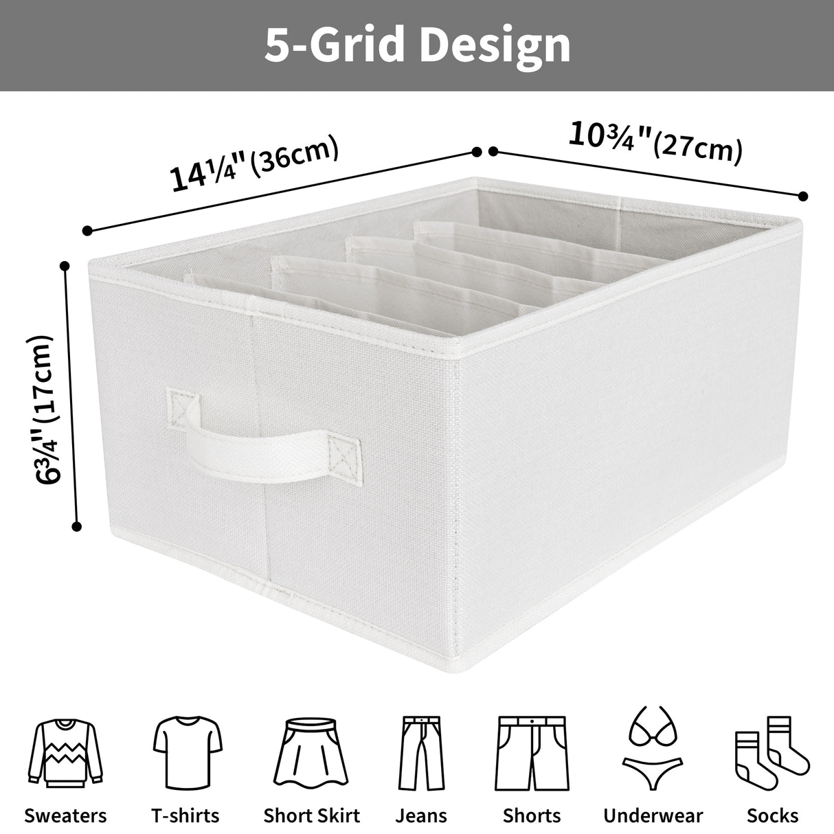 🍀Closet Storage Organizers, Pack of 2