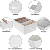 5-Grid Drawer Clothes Organizer, 6 Pack