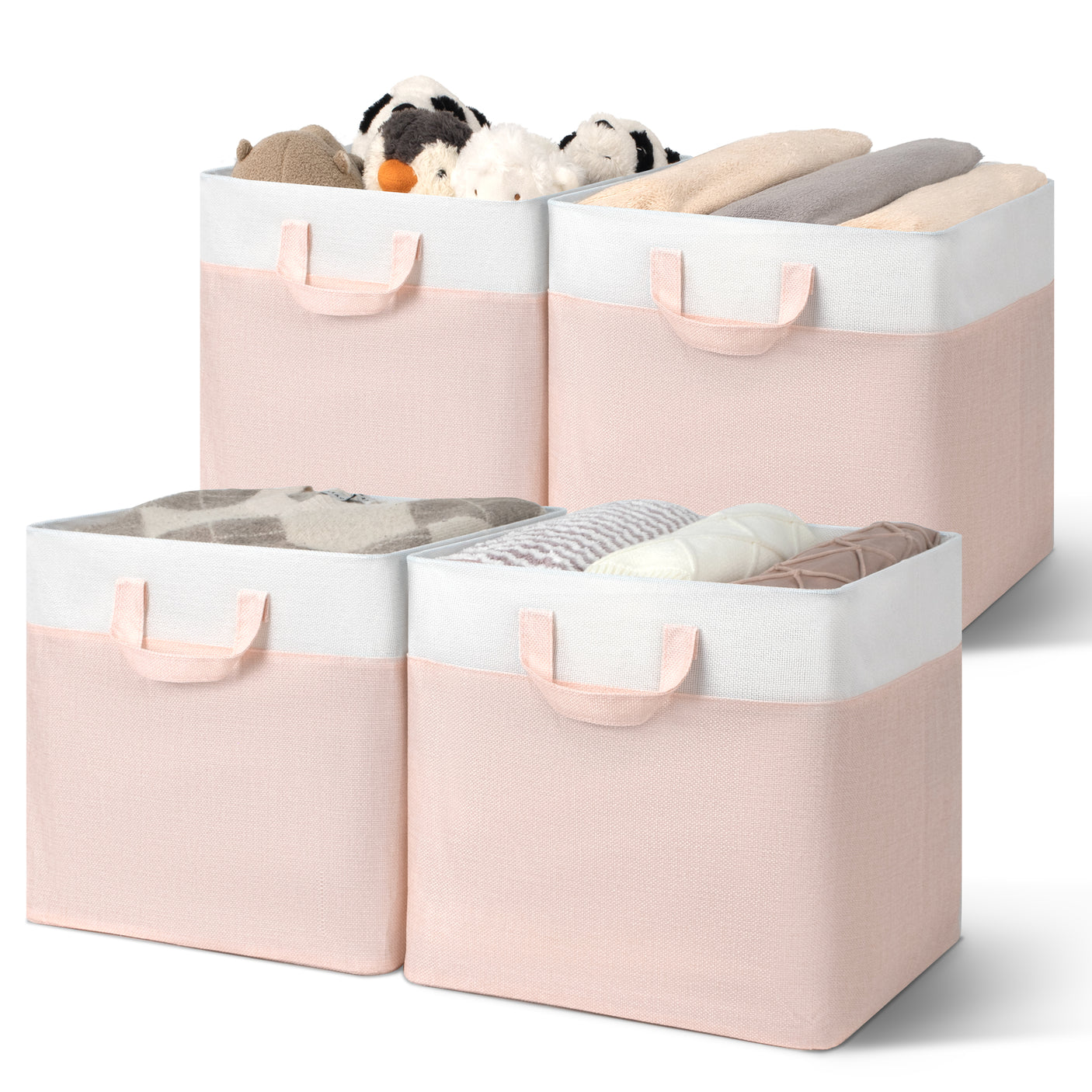 Cube Storage Bins with Metal Frame