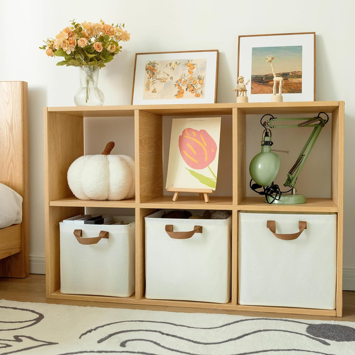 Cube Storage Bins with Metal Frame