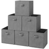 Fabric Cube Storage Bins with Handle, 6 Pack