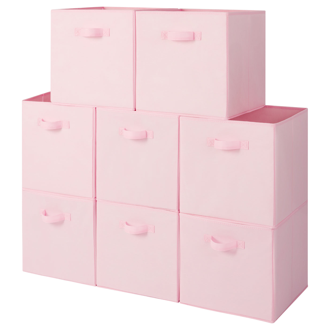 Fabric Cube Storage Bins with Handle, 8 Pack