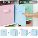 Fabric Cube Storage Bins with Handle, 6 Pack