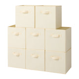 Fabric Cube Storage Bins with Handle, 8 Pack