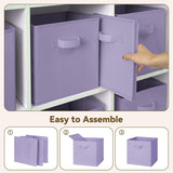 11 Inch Collapsible Cube Organizers, 6-Pack, Lavender Purple
