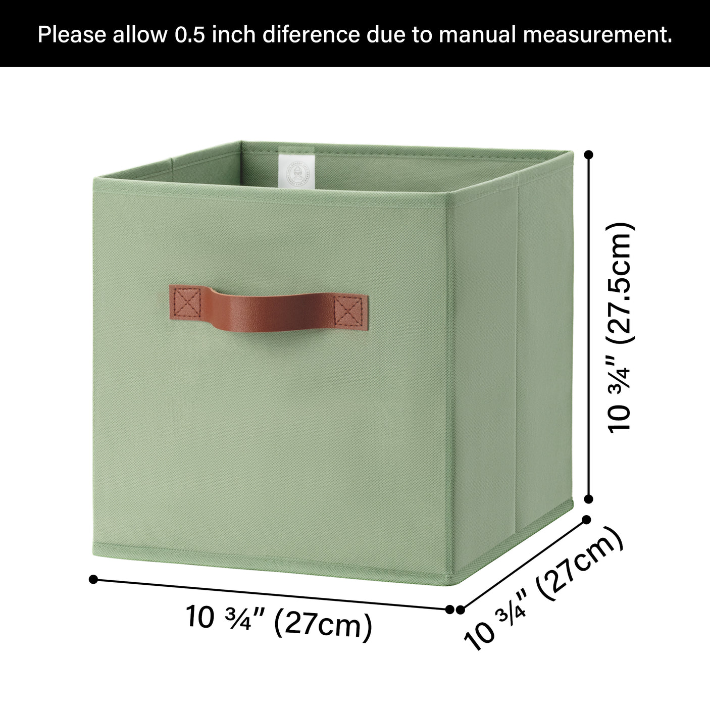 Cube Storage Bins, 13 x 13 inches, 6 Pack
