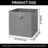 Fabric Cube Storage Bins with Handle, 8 Pack