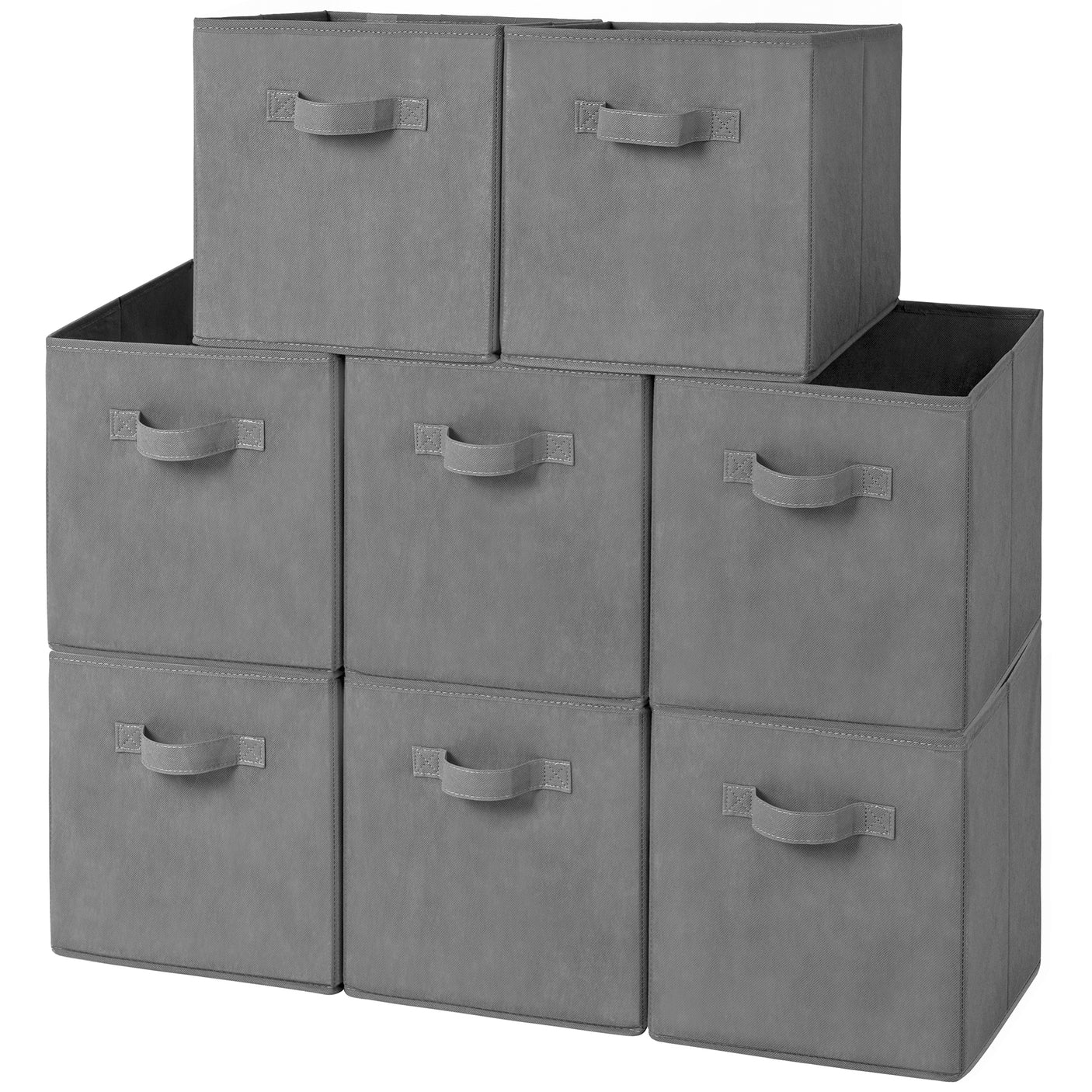 Fabric Cube Storage Bins with Handle, 8 Pack