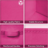 11 Inch Cube Storage Bins for Shelves, 6-Pack, Pink Gradient