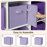 11 Inch Cube Storage Bins for Shelves, 6-Pack, Purple Gradient