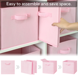 Fabric Cube Storage Bins with Handle, 6 Pack