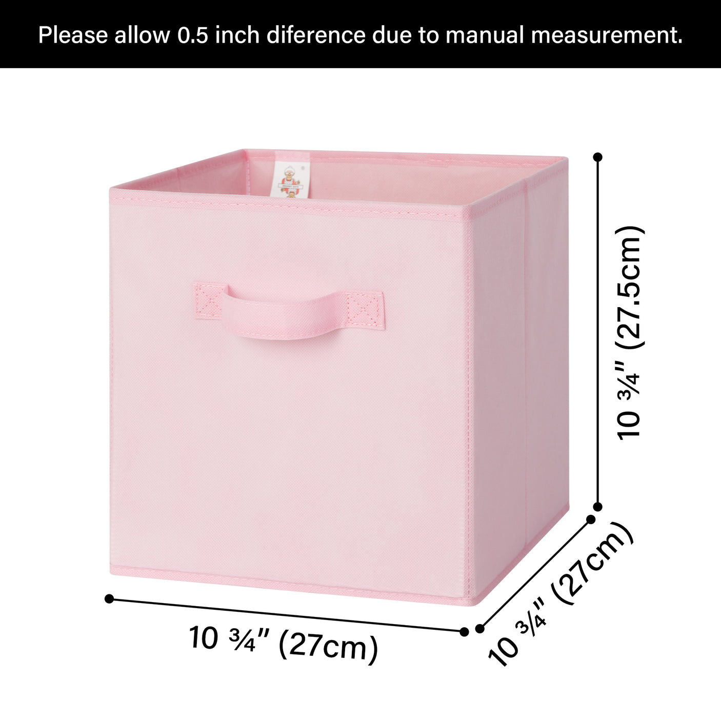 Cube Storage Bins, 13 x 13 inches, 6 Pack